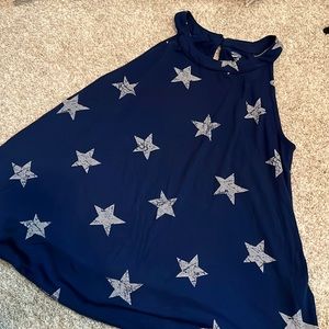 Old Navy girls star print tank top I Size XL/14